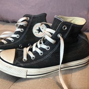 Gray High Top Converse